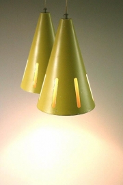 Hala hanglampen ` Zonneserie ` / Hala hanging lights "Solar Serie". [verkocht]