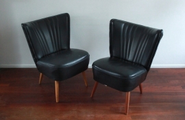 Zwarte clubfauteuiltjes / Black club seats  [verkocht]