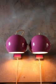 Paarse bollampjes `70 / Purple globes `70 [verkocht]