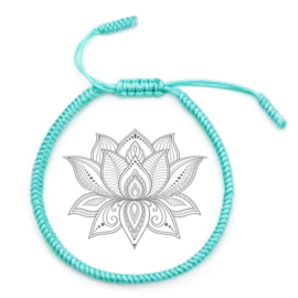 Yoga bracelet mint blue