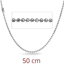 Steel beads chain diamond cut
