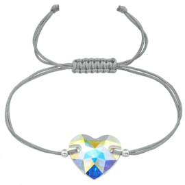 bracelet with crystal heart
