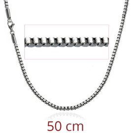 steel Venetian chain necklace