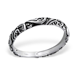 zilveren Bali ring