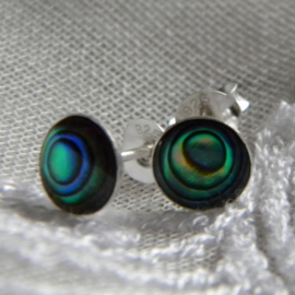 silver abalone mother of pearl earrings