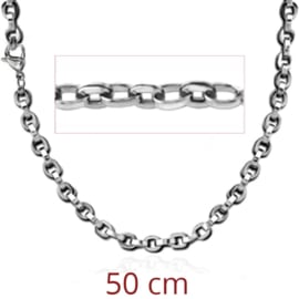 Steel double link chain