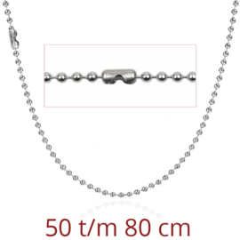 steel beads chain necklace