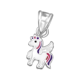 silver unicorn pendant