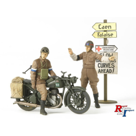 British BSA M20 Motorcycle w/ Military Police Set