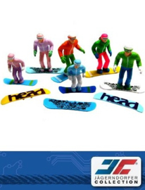 Figuren staand met snowboard 1:32