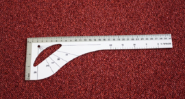 Patroonliniaal met gradenboog (30cm)