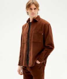 Thinking Mu || CORD BES overshirt; chocolate