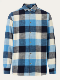 KCA || checkered shirt; blue