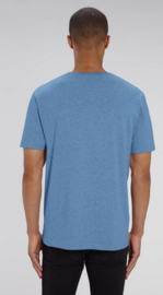 GOAT II FINZ round neck: mid heather blue