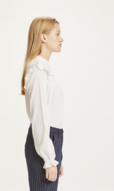 KCA || LILY blouse ruffle: snow white