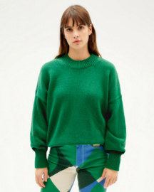 Thinking Mu || PETRA knitt sweat; green