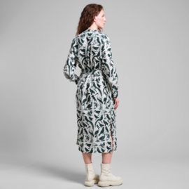 Dedicated || Shirt dress FALSTERBO; birds green