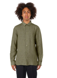 KCA || LS shirt linen; burned olive