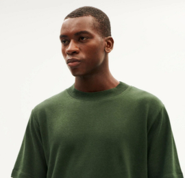 Thinking Mu || ROY tee hemp; bottle green