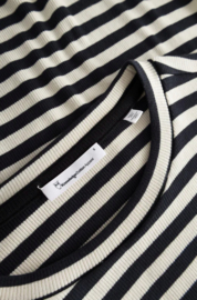 KCA II rib tee km: stripes black - white