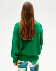 Thinking Mu || PETRA knitt sweat; green