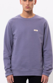 Nudie Jeans || SAMUEL logo sweat: lilac