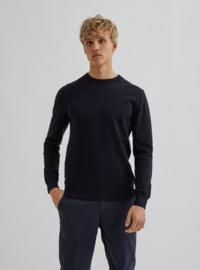 Bertoni || JONAS knit; dress blue -UITVERKOCHT-