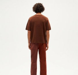 Thinking Mu || ROY hemp tee; brown