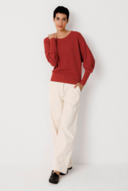 SKFK || IBAR-GOTS sweater; tile red 