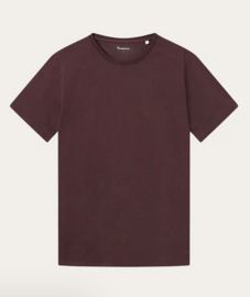 KCA || AGNAR regular fit basic tee; deep mahogany