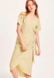 KCA II ORCHID linen wrap dress: lint
