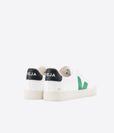 Veja || CAMPO LEATHER: extra white emeraude black -ALLEEN NOG 41 BESCHIKBAAR-