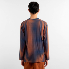 Dedicated || HASLE organic cotton tee stripe: mocha