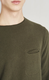 GIVN || EMIL tee: dark olive - BESCHIKBAAR IN S -