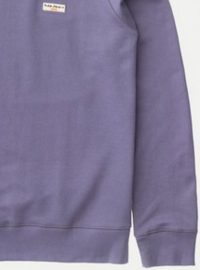 Nudie Jeans || SAMUEL logo sweat: lilac