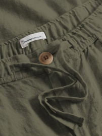 KCA II loose linen pant: burned olive