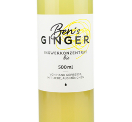 Ben's Ginger || biologische gember concentraat || 500ML