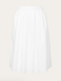 KCA II poplin skirt: bright white