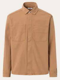 KCA || canvas overshirt; brown sugar