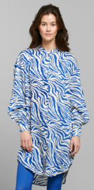 DEDICATED II LJUNGA blouse: zebra blue