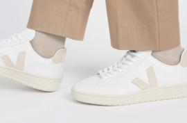 VEJA || V-12 LEATHER: white sable