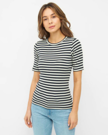 KCA II rib tee km: stripes black - white