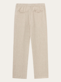 KCA || FIG  loose linen pants; light feather grey