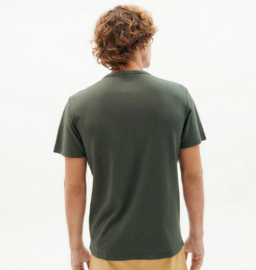 Thinking Mu || HEMP tee; dark green