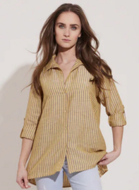 Bellamy Gallery II JENNY blouse: ochre/navy stripe