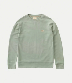 Nudie Jeans || SAMUEL logo sweatshirt: pale green