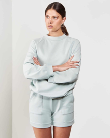 Jan N June || RIMINI sweat short: mint -ALLEEN NOG XS BESCHIKBAAR-