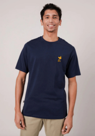 BRAVA || hr WOODSTOCK peanuts tee; navy