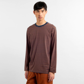 Dedicated || HASLE organic cotton tee stripe: mocha