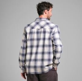 Dedicated || Shirt RUTE flannel shadow check; oat white